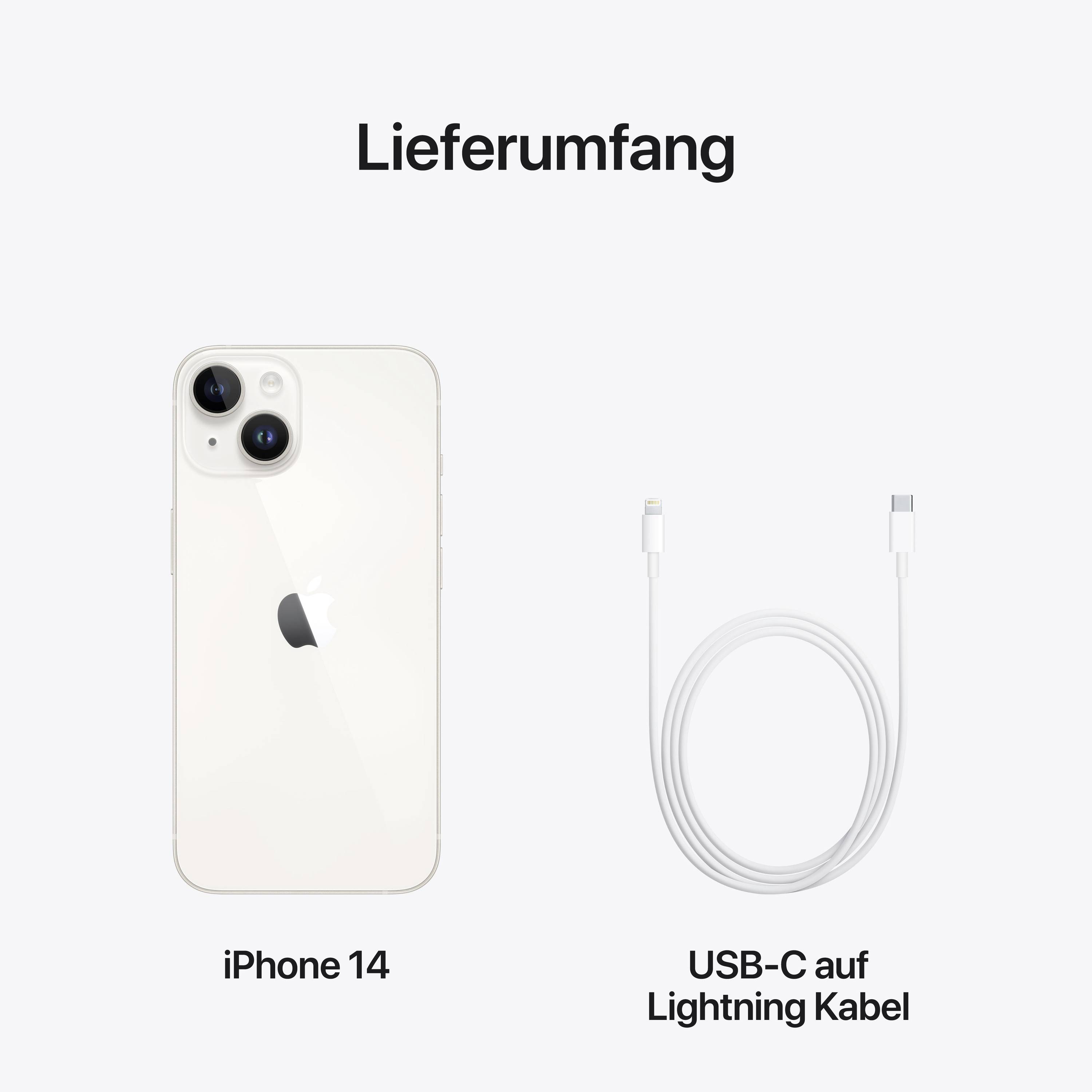 Apple iPhone 14 Polarstern 512 GB 15.5 cm (6.1 Zoll)