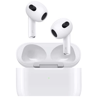 Apple AirPods (3. Gen) + Lightning Case AirPods Bluetooth® Weiß Ladecase, Schweißresistent Apple AirPods (3. Gen) + Lightning Case AirPods Bluetooth® Weiß Ladecase, Schweißresistent