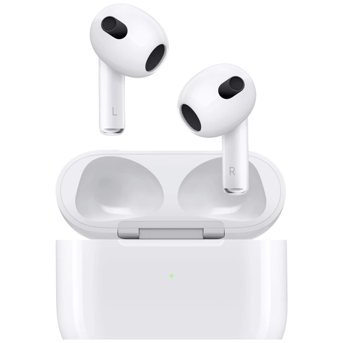 Apple AirPods (3. Gen) + Lightning Case AirPods Bluetooth® Weiß Ladecase, Schweißresistent Apple AirPods (3. Gen) + Lightning Case AirPods Bluetooth® Weiß Ladecase, Schweißresistent