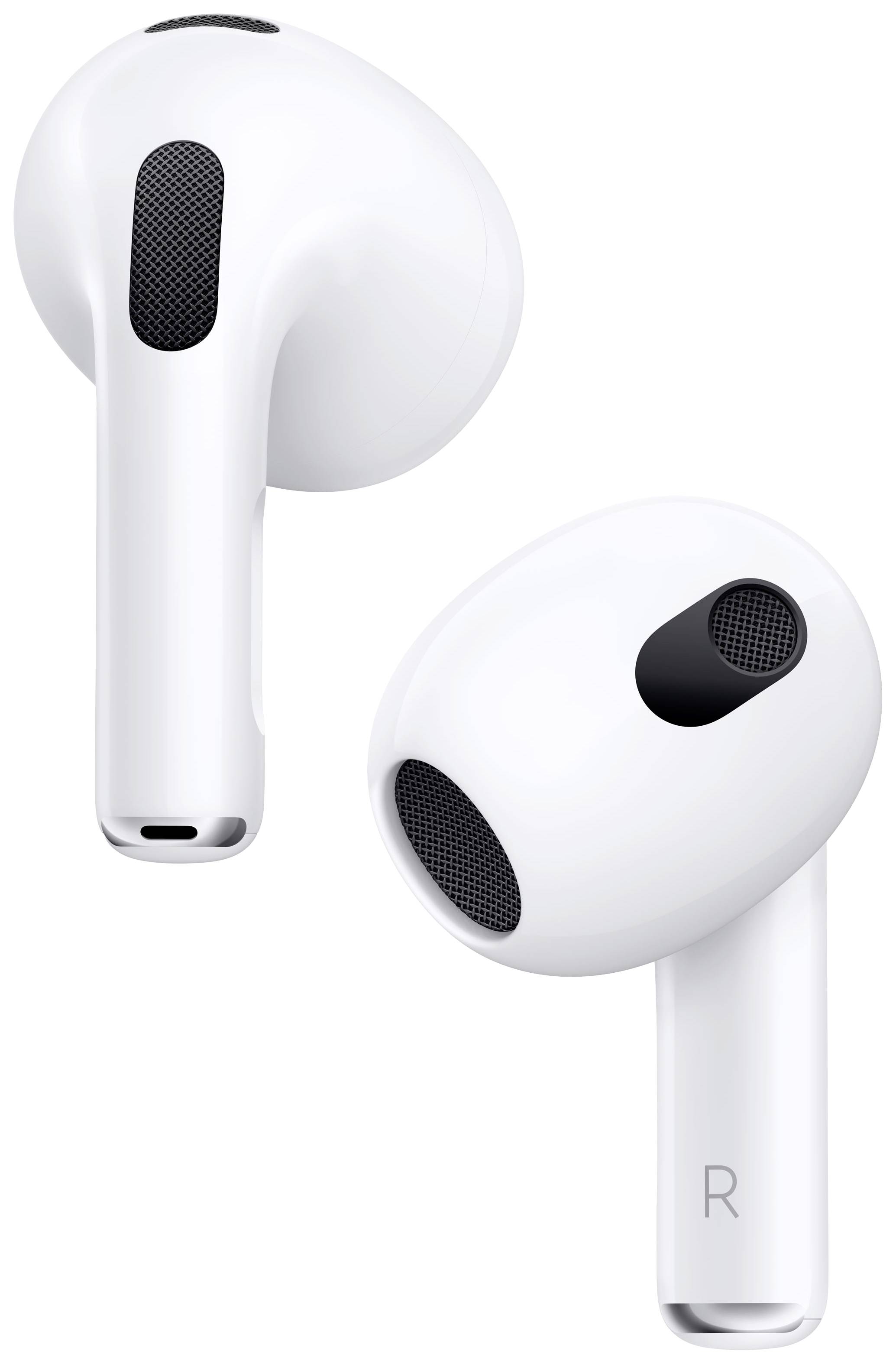 Apple AirPods (3. Gen) + Lightning Case AirPods Bluetooth® Weiß Ladecase, Schweißresistent