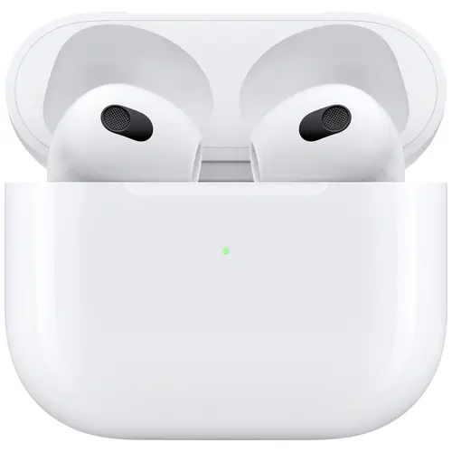 Apple AirPods (3. Gen) + Lightning Case AirPods Bluetooth® Weiß Ladecase, Schweißresistent Apple AirPods (3. Gen) + Lightning Case AirPods Bluetooth® Weiß Ladecase, Schweißresistent