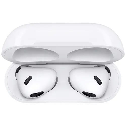 Apple AirPods (3. Gen) + Lightning Case AirPods Bluetooth® Weiß Ladecase, Schweißresistent Apple AirPods (3. Gen) + Lightning Case AirPods Bluetooth® Weiß Ladecase, Schweißresistent