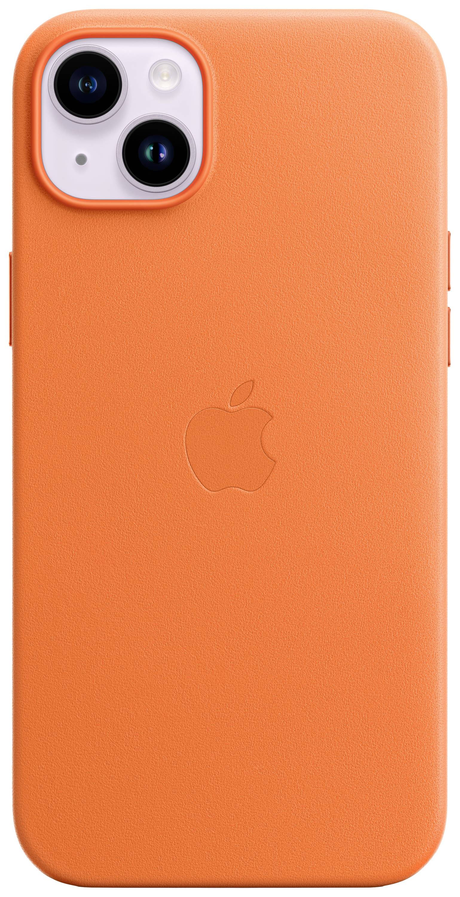 Apple Leather Case MagSafe Case Apple iPhone 14 Plus Orange Induktives Laden, Stoßfest MPPF3ZM/A