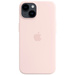 Apple Silicon Case MagSafe Case iPhone 14 Pink Induktives Laden, Stoßfest