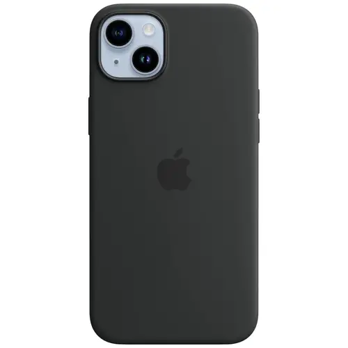 Apple Silicon Case MagSafe Case Apple iPhone 14 Plus Mitternacht Induktives Laden, Stoßfest MPT33ZM/A Apple Silicon Case MagSafe Case Apple iPhone 14 Plus Mitternacht Induktives Laden, Stoßfest MPT33ZM/A
