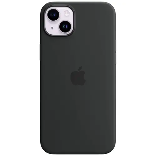Apple Silicon Case MagSafe Case Apple iPhone 14 Plus Mitternacht Induktives Laden, Stoßfest MPT33ZM/A Apple Silicon Case MagSafe Case Apple iPhone 14 Plus Mitternacht Induktives Laden, Stoßfest MPT33ZM/A
