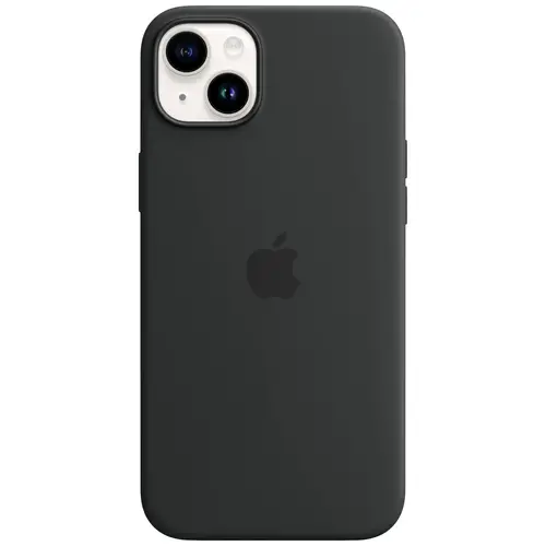 Apple Silicon Case MagSafe Case Apple iPhone 14 Plus Mitternacht Induktives Laden, Stoßfest MPT33ZM/A Apple Silicon Case MagSafe Case Apple iPhone 14 Plus Mitternacht Induktives Laden, Stoßfest MPT33ZM/A
