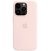 Apple Silicon Case MagSafe Case iPhone 14 Pro Pink Induktives Laden, Stoßfest
