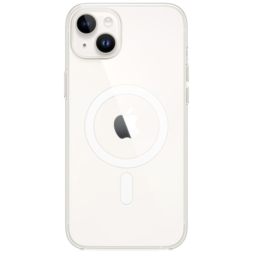 Apple Clear Case MagSafe Case iPhone 14 Plus Transparent Induktives Laden, Stoßfest