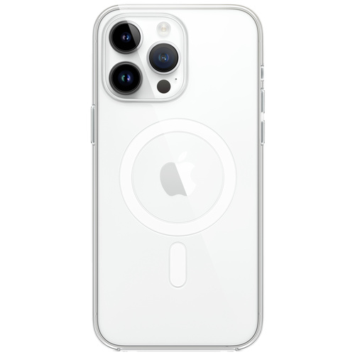 Apple Clear Case MagSafe Case iPhone 14 Pro Max Transparent Induktives Laden, Stoßfest