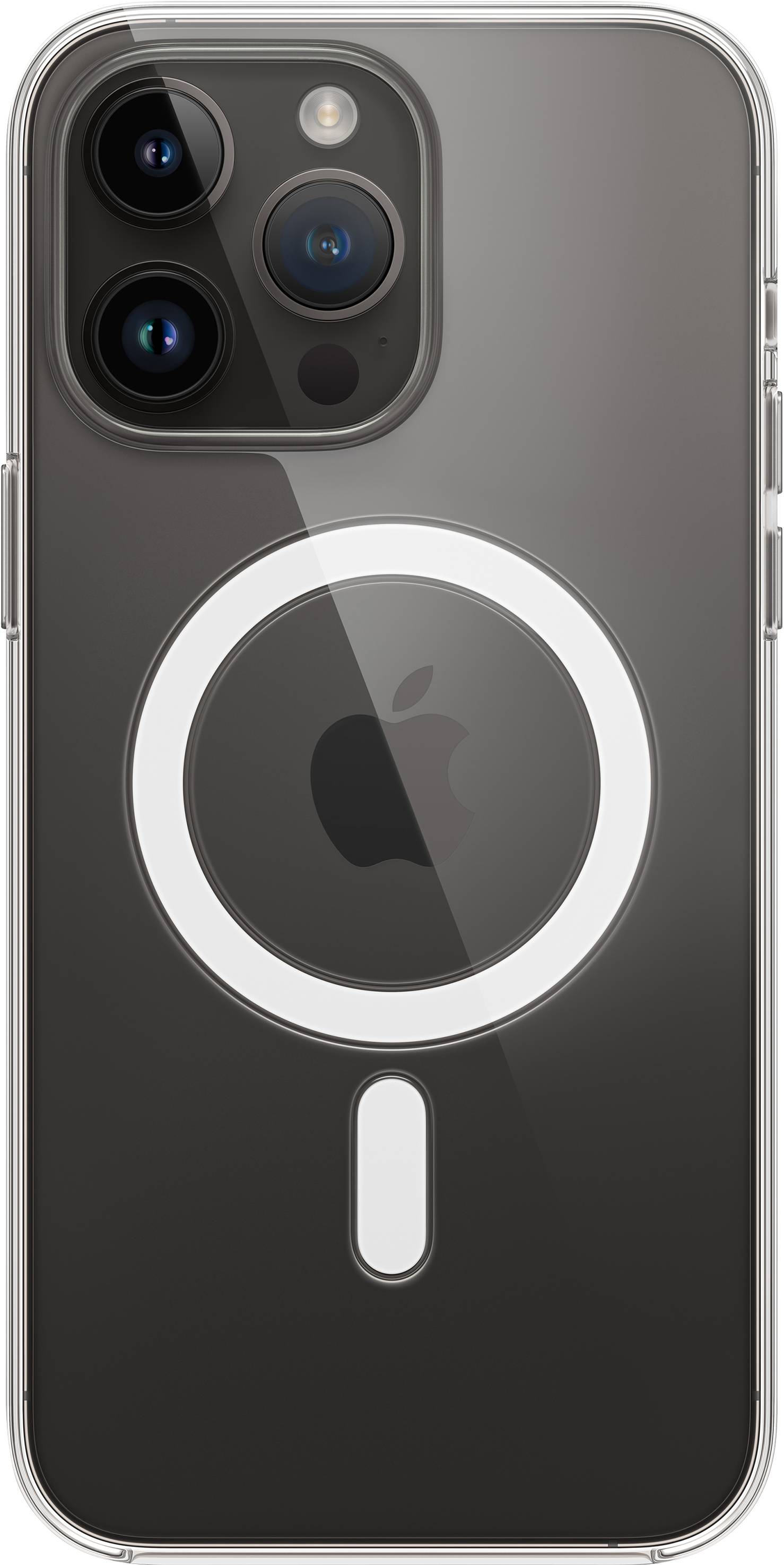 Apple Clear Case MagSafe Case iPhone 14 Pro Max Transparent Induktives Laden, Stoßfest