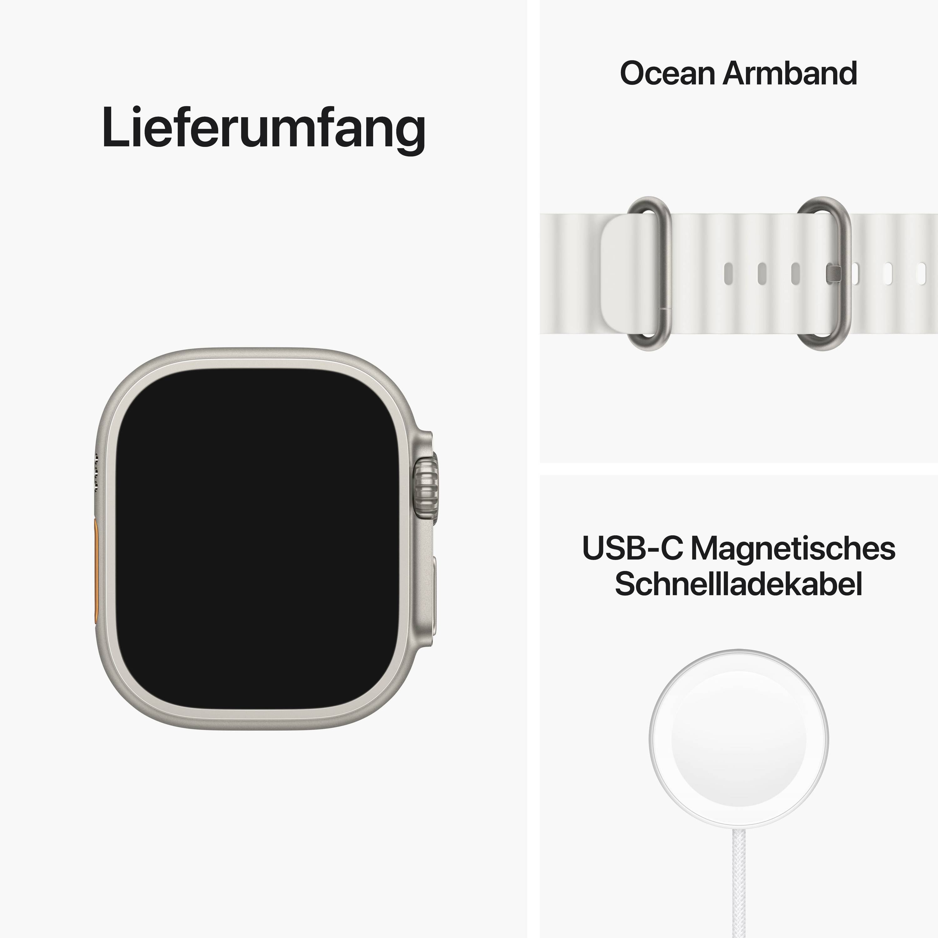 Apple Watch Ultra (1. Generation) Apple Watch 49 mm Weiß