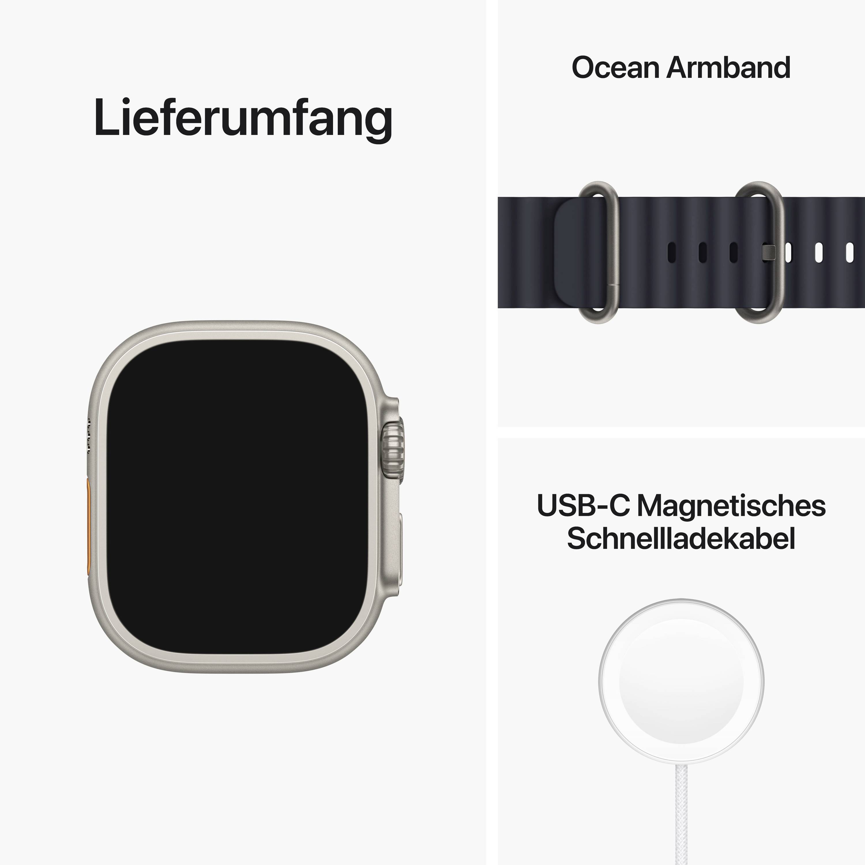 Apple Watch Ultra (1. Generation) Apple Watch 49 mm Mitternachtsblau