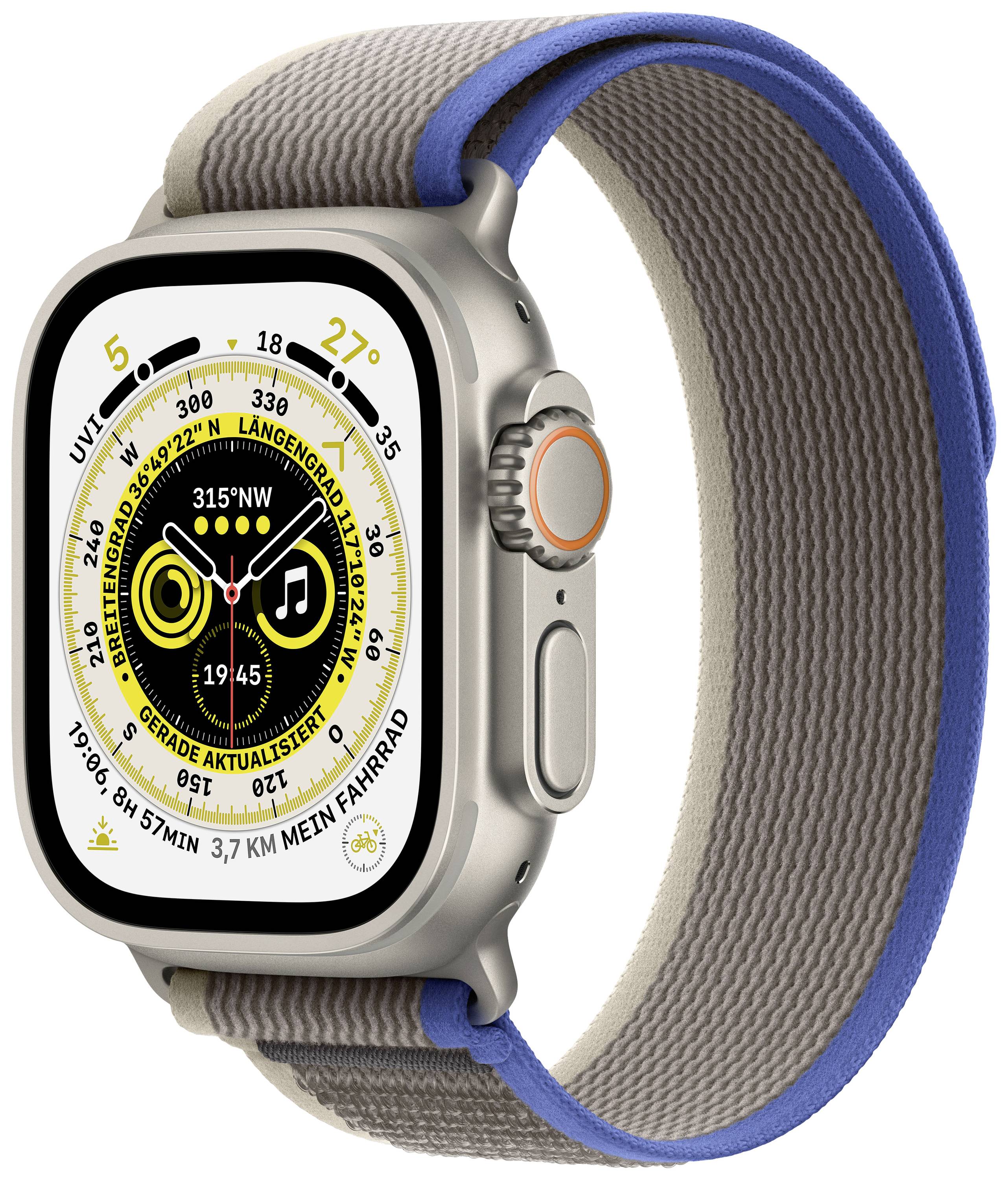 Apple Watch Ultra (1. Generation) Watch 49 mm M/L Blue, Grau