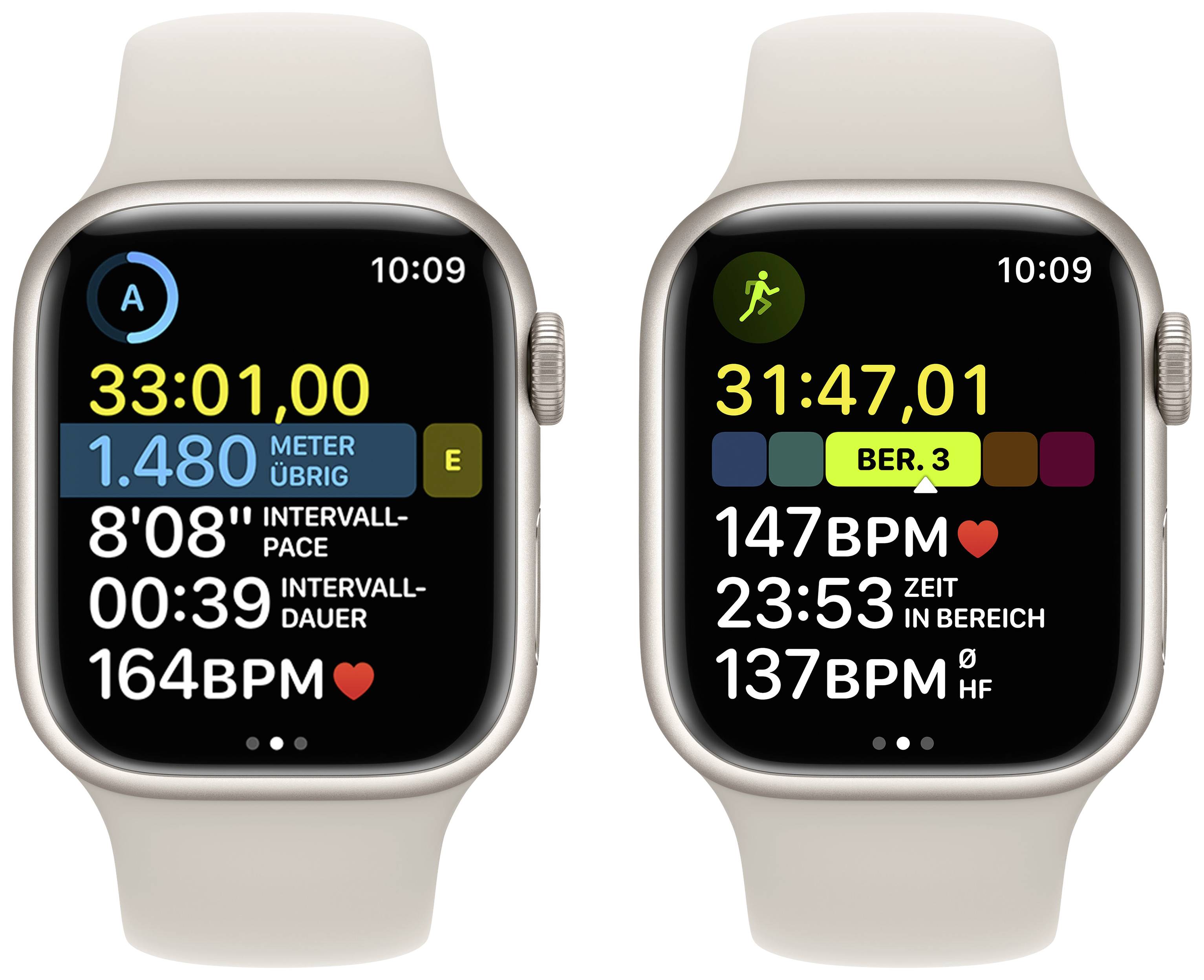 Apple Watch Series 8 GPS + Cellular 41 mm Aluminiumgehäuse Polarstern Sport Band Polarstern