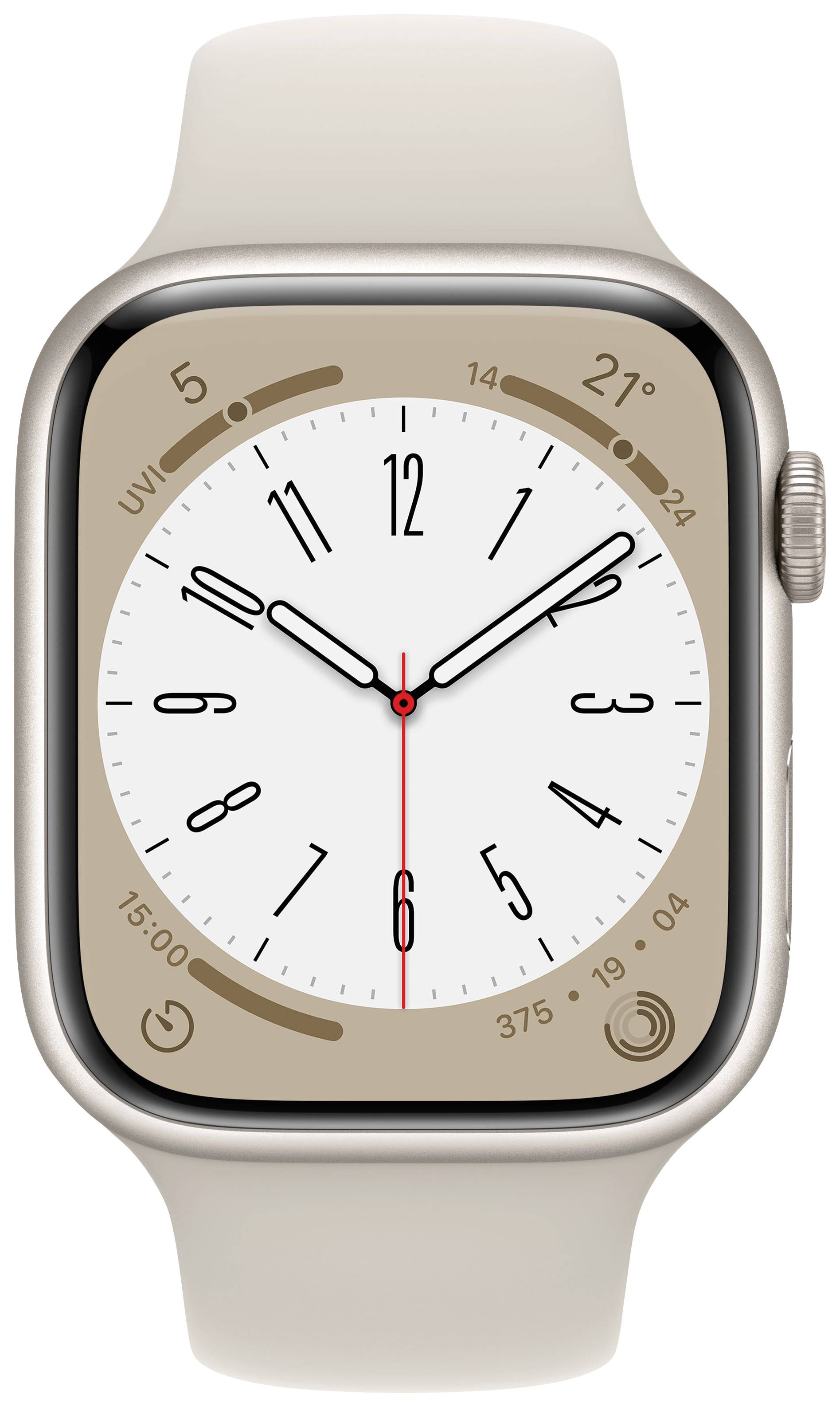 Apple Watch Series 8 GPS + Cellular 45 mm Aluminiumgehäuse Polarstern Sport Band Polarstern