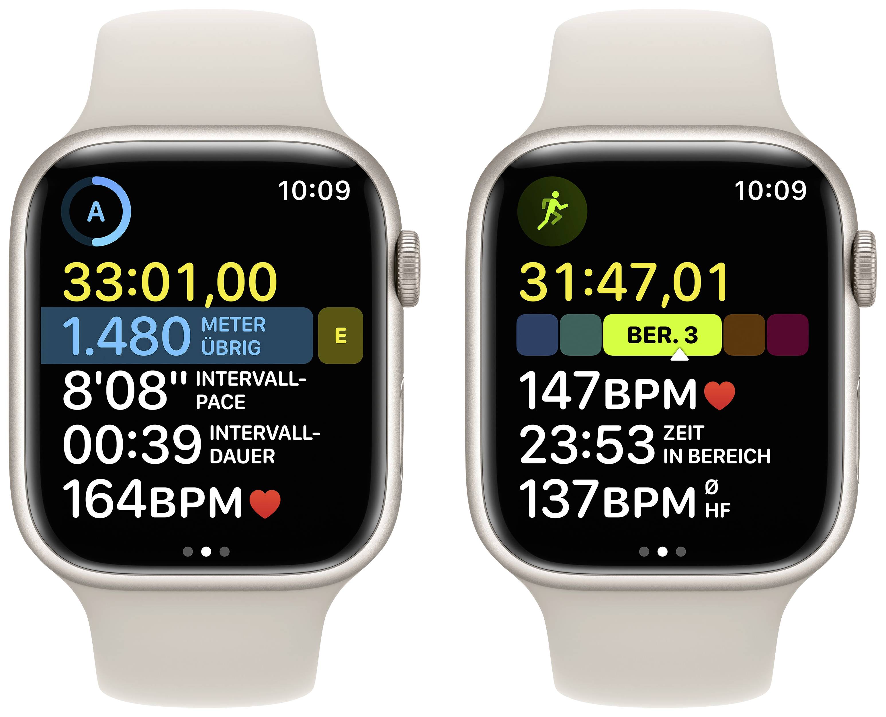 Apple Watch Series 8 GPS + Cellular 45 mm Aluminiumgehäuse Polarstern Sport Band Polarstern