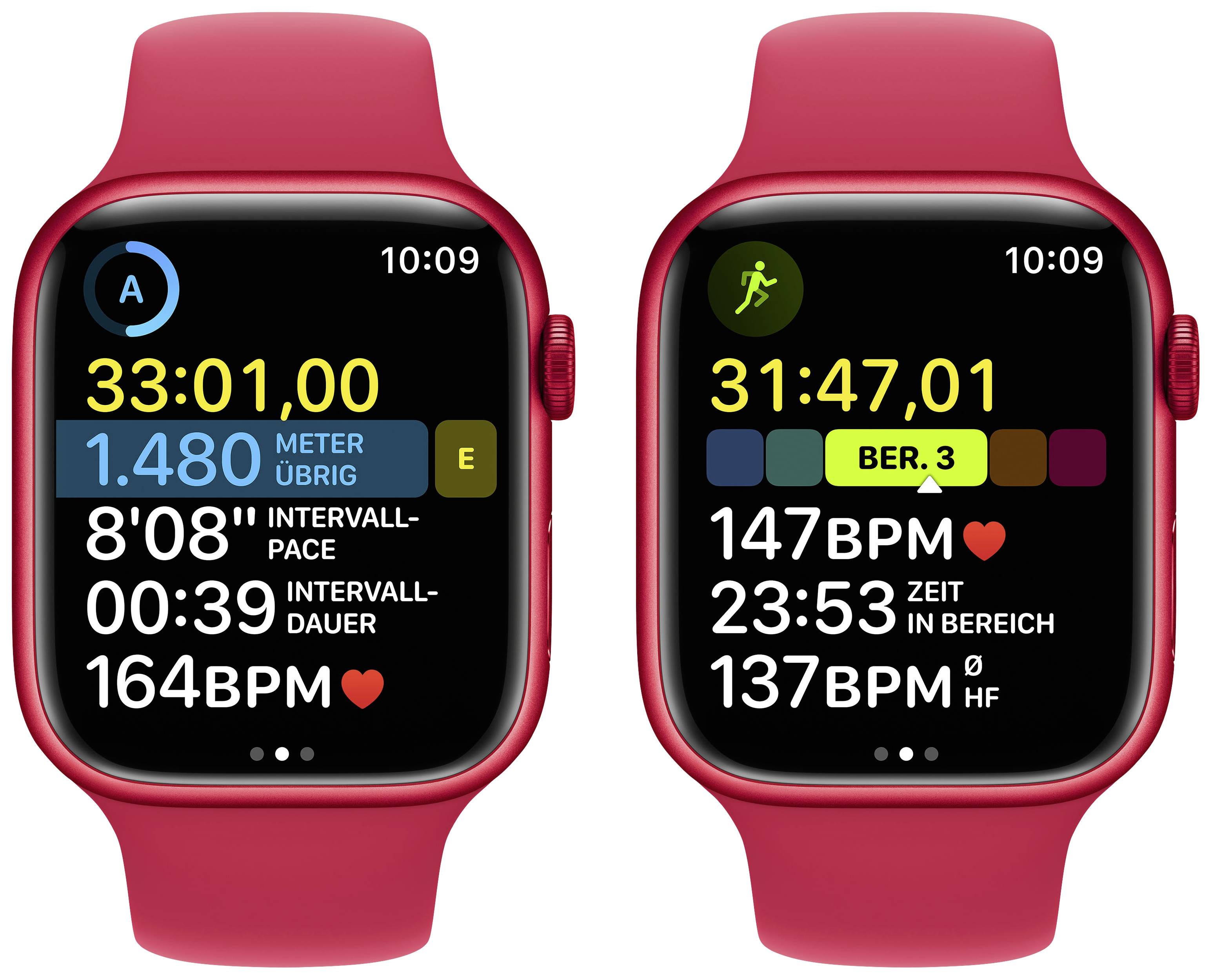 Apple Watch Series 8 GPS 45 mm Aluminiumgehäuse (PRODUCT) RED™ Sport Band (PRODUCT) RED™