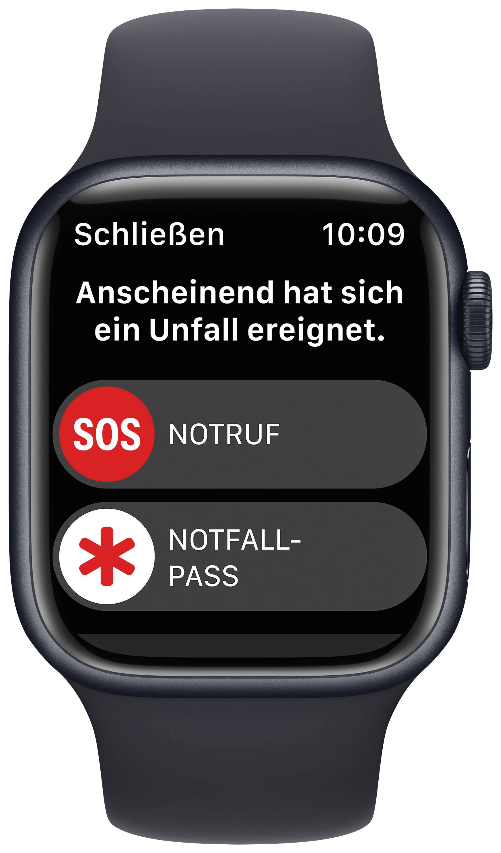 Apple Watch Series 8 GPS 41mm Aluminiumgehäuse Mitternacht Sport Band Mitternacht