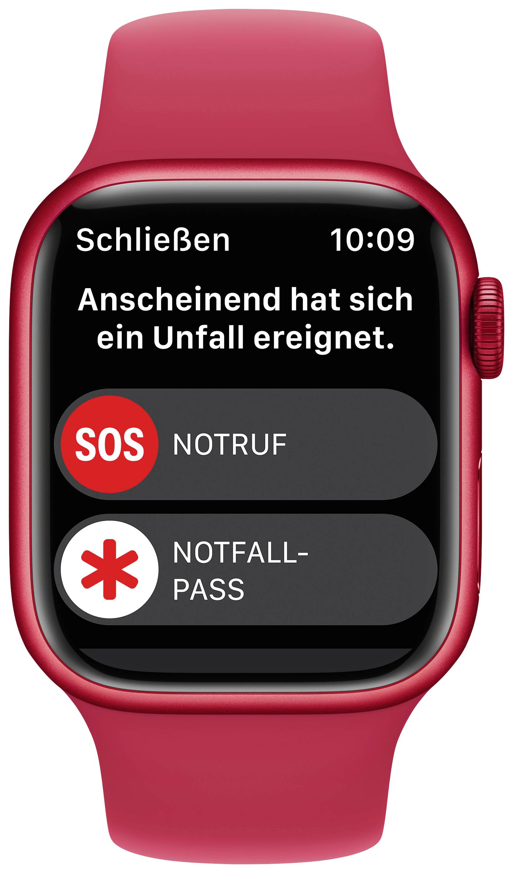 Apple Watch Series 8 GPS 41 mm Aluminiumgehäuse (PRODUCT) RED™ Sport Band (PRODUCT) RED™