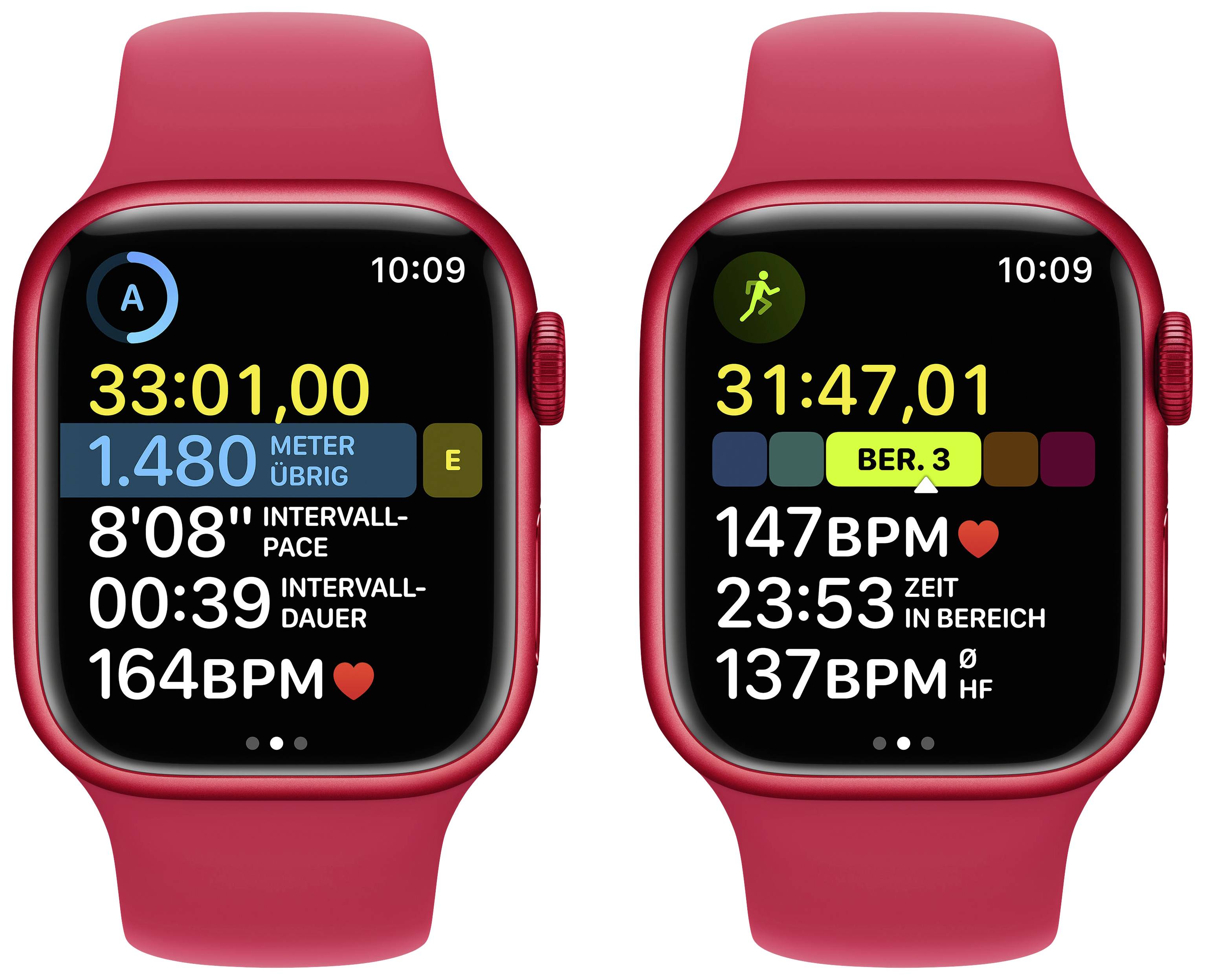 Apple Watch Series 8 GPS 41 mm Aluminiumgehäuse (PRODUCT) RED™ Sport Band (PRODUCT) RED™