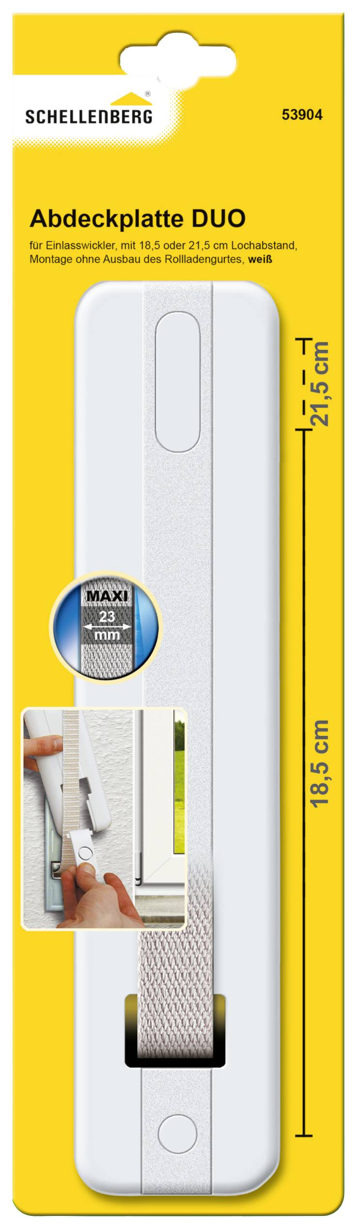 Schellenberg 53904 Abdeckplatte Passend für (Rollladensysteme) Schellenberg Maxi