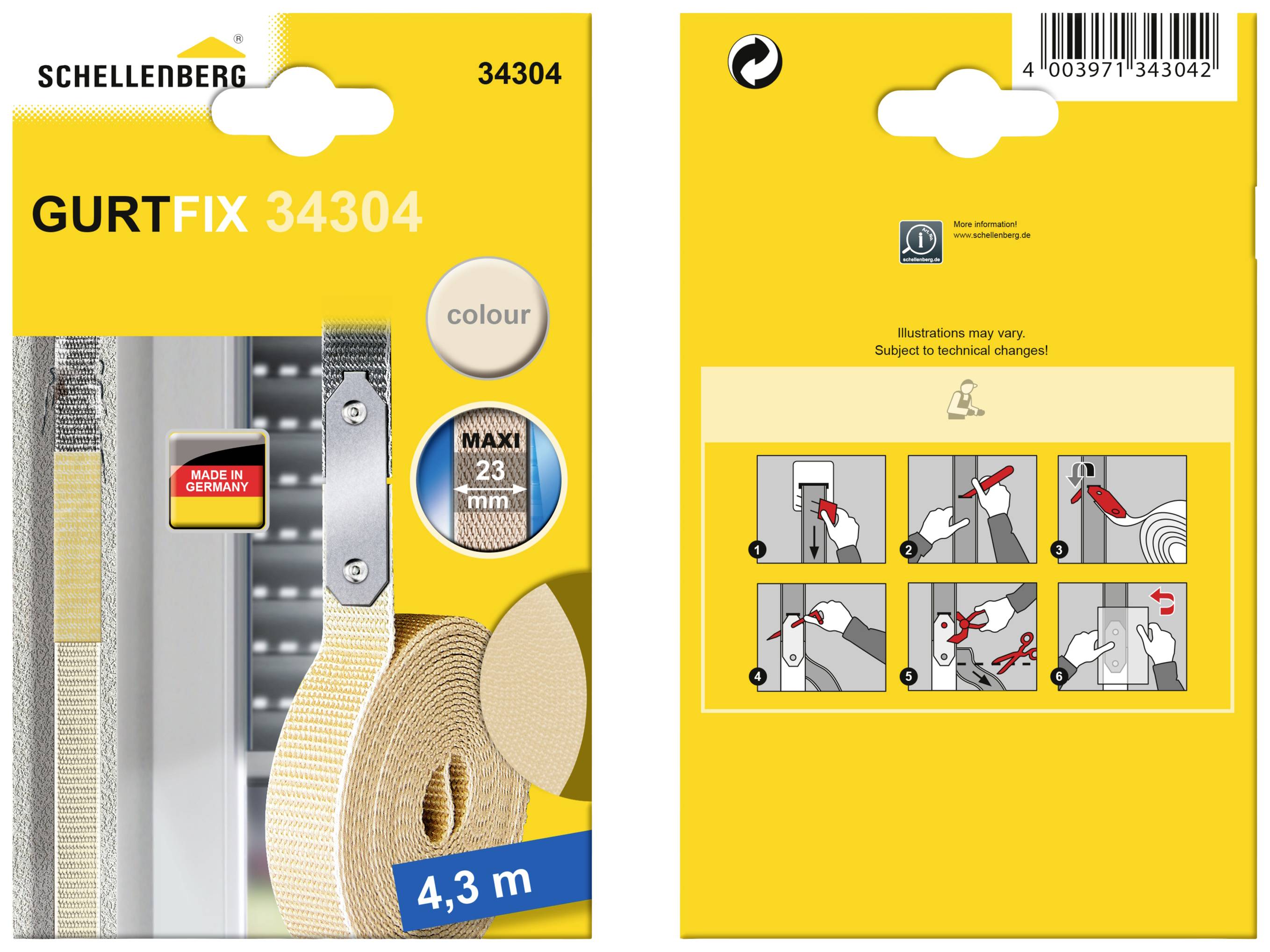 Schellenberg 34304 Reparaturset Passend für (Rollladensysteme) Schellenberg Maxi