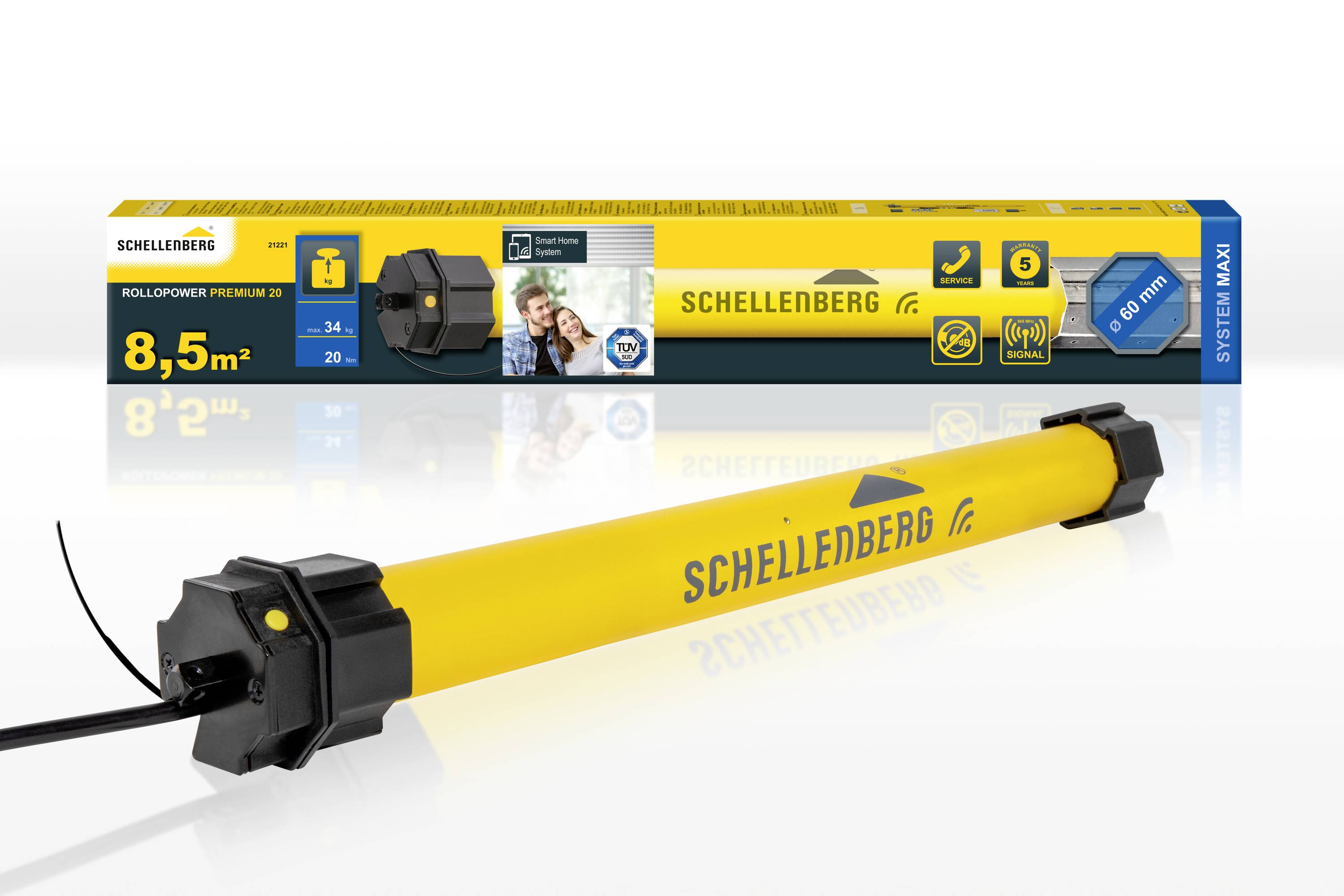 Schellenberg Maxi PREMIUM 20Nm 230 V Reichweite max. (im Freifeld) 100 m