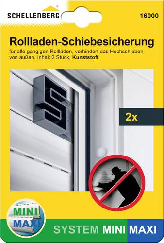 Schellenberg 16000 Hochschiebesicherung Passend für (Rollladensysteme) Mini, Schellenberg Maxi
