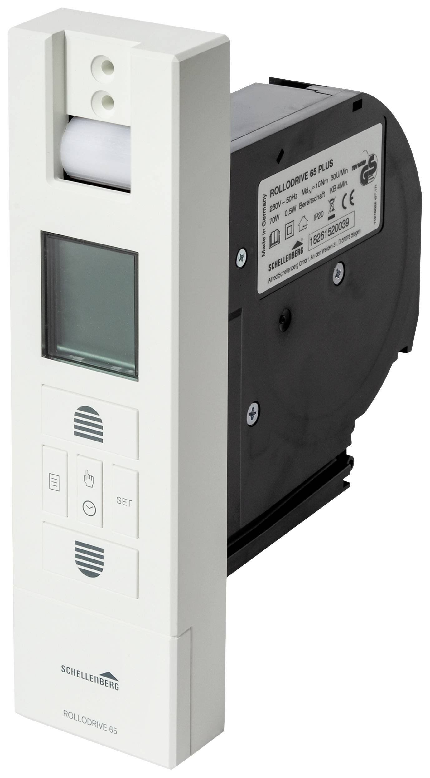 Schellenberg 22727 RD65 PLUS Elektrischer Gurtwickler 23mm Zugkraft (max.) 45kg Einbau