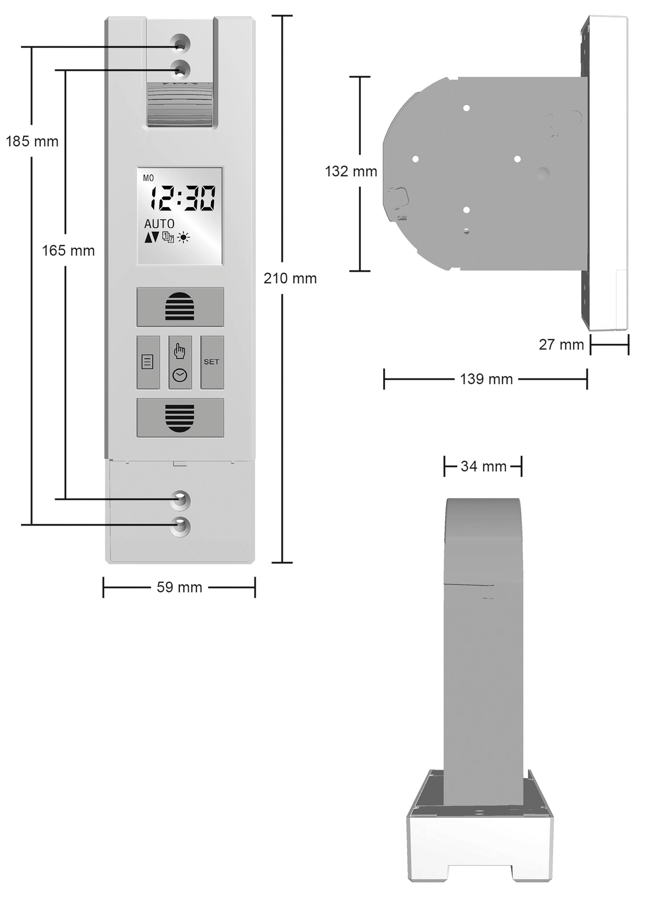Schellenberg 22727 RD65 PLUS Elektrischer Gurtwickler 23mm Zugkraft (max.) 45kg Einbau