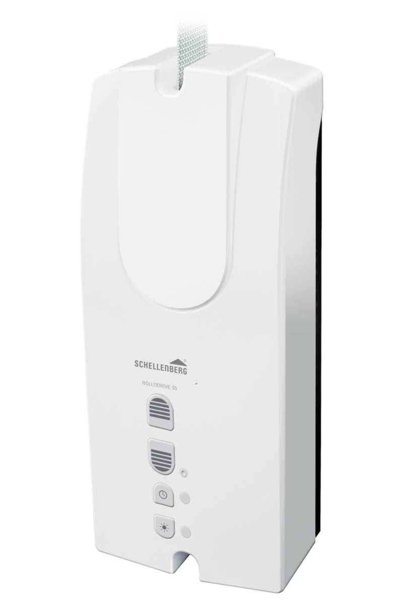 Schellenberg 22725 RD55 Elektrischer Gurtwickler 14 mm, 23mm Zugkraft (max.) 30kg Aufputz