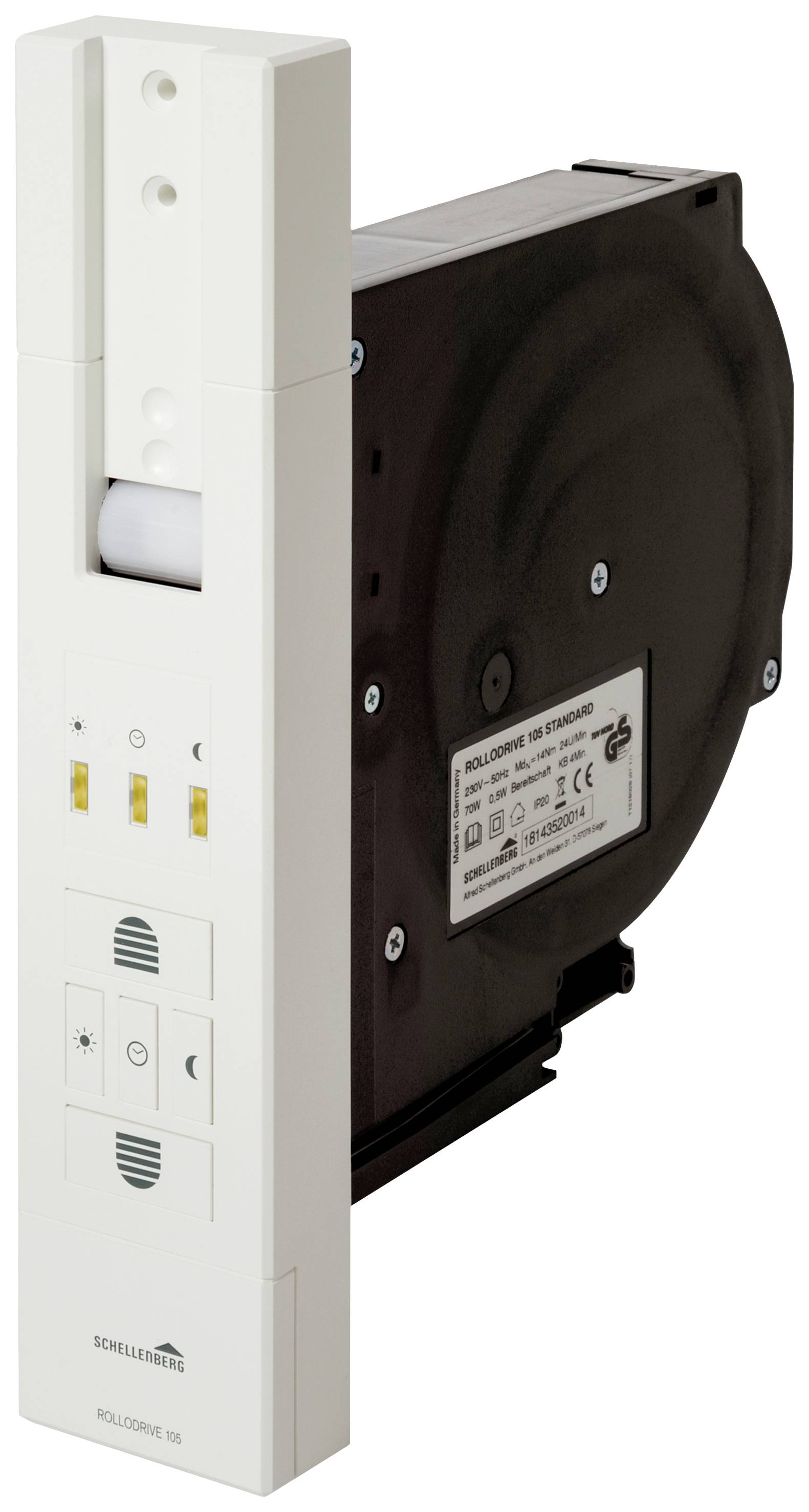 Schellenberg 22729 RD105 STANDARD Elektrischer Gurtwickler 23mm Zugkraft (max.) 60kg Einbau