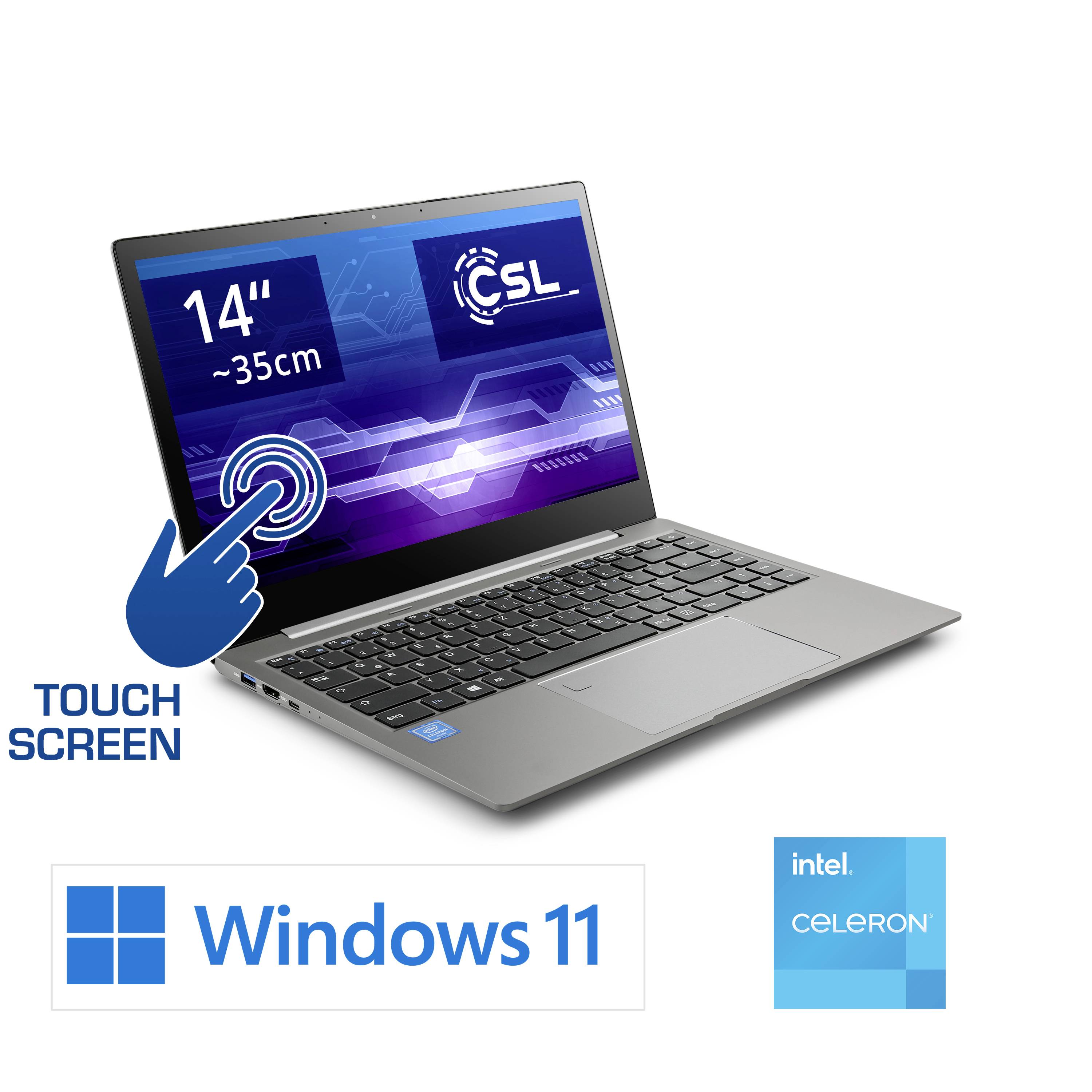 CSL Computer Notebook R' Evolve T14 V2 35.6 cm (14 Zoll) Full HD Intel® Celeron® N5100 16 GB RAM 50