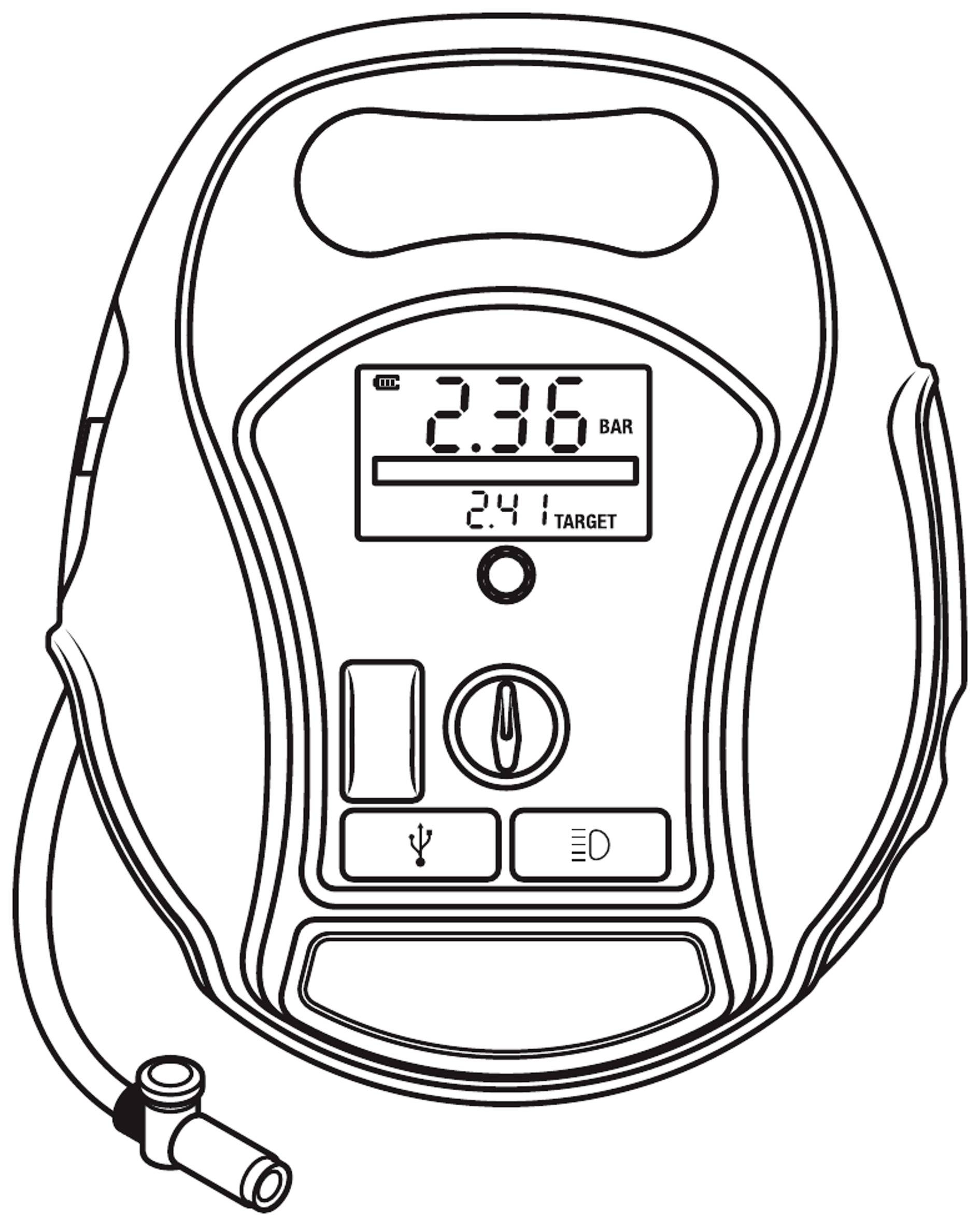 Osram Automotive OTIR6000 Kompressor TYREinflate 6000 5.5 bar Automatische Abschaltung, Digitales D