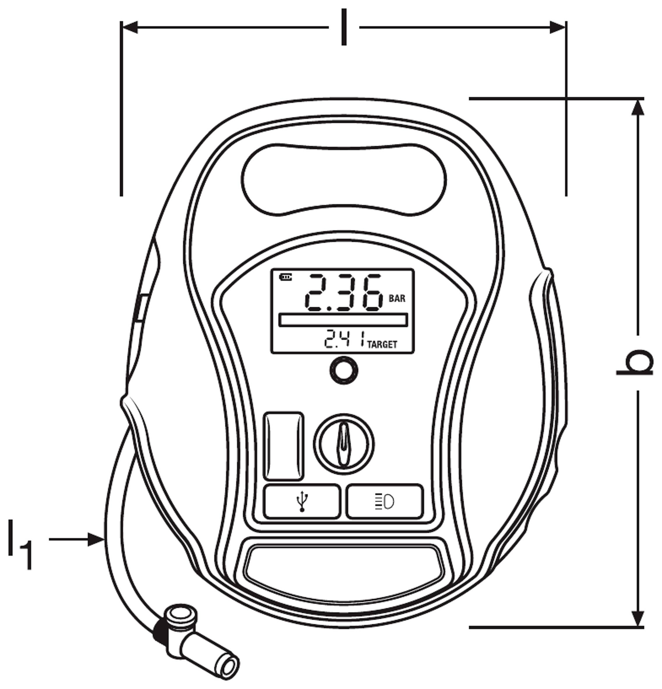 Osram Automotive OTIR6000 Kompressor TYREinflate 6000 5.5 bar Automatische Abschaltung, Digitales D