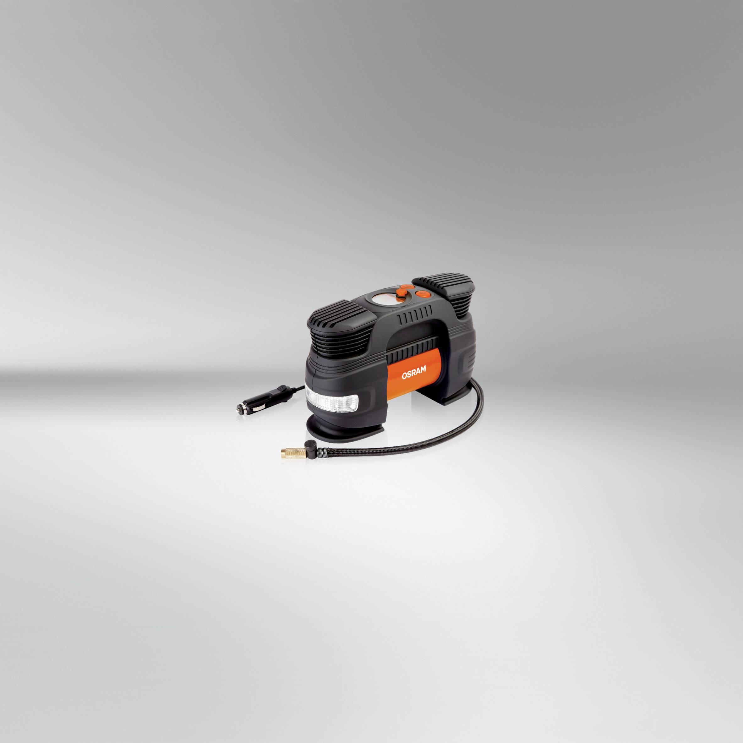 Osram Automotive OTI830 Kompressor TYREinflate 830 5.5 bar Automatische Abschaltung, Digitales Display, mit Arbeitslampe, mit