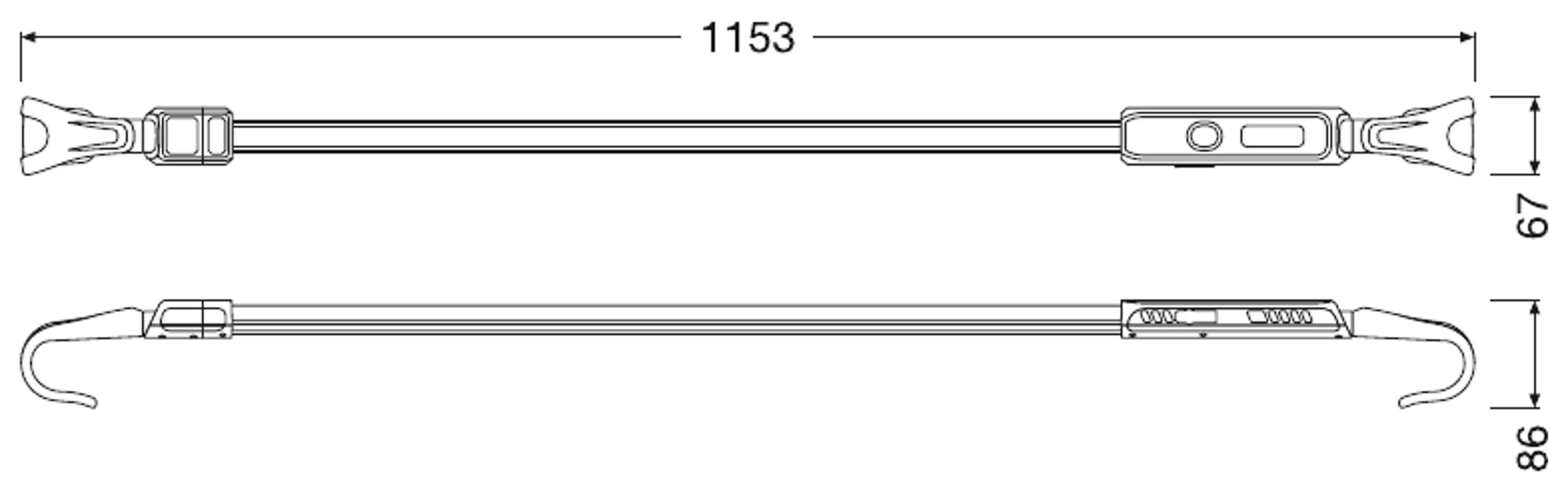 Osram Automotive LEDIL415 LEDinspect RECHARGEABLE UNDERBONNET LIGHT LED Motorhaubenleuchte akkubetrieben, über USB 16.28W 1200lm