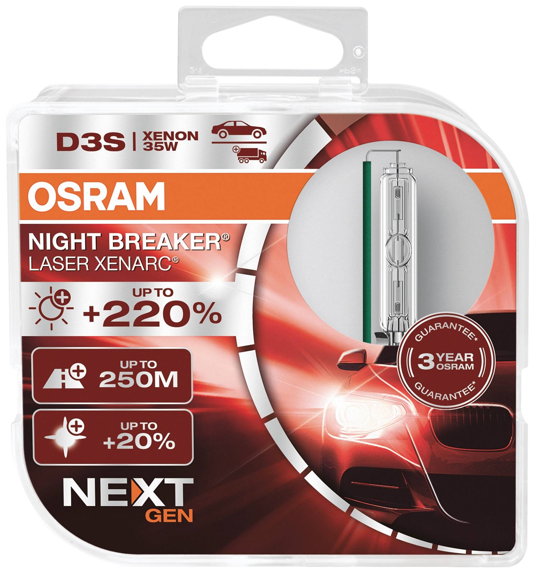 OSRAM 66340XNN-HCB Xenon Leuchtmittel Xenarc Night Breaker® Laser D3S 35W 42V