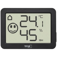 TFA Dostmann Thermo-/Hygrometer Schwarz 30.5055.01 TFA Dostmann Thermo-/Hygrometer Schwarz 30.5055.01