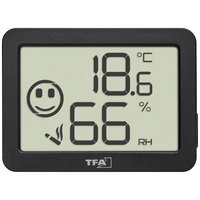TFA Dostmann Thermo-/Hygrometer Schwarz 30.5055.01 TFA Dostmann Thermo-/Hygrometer Schwarz 30.5055.01