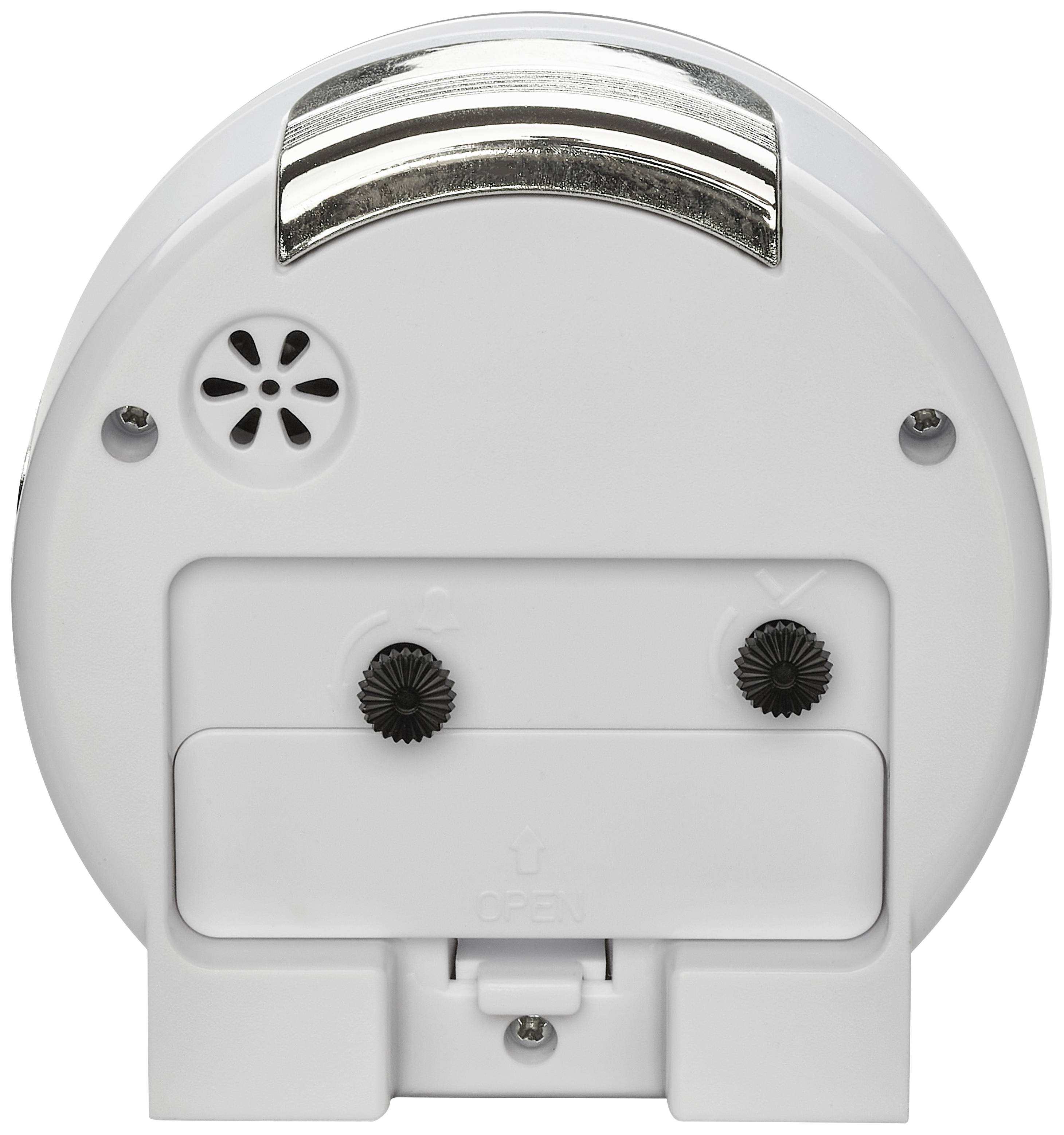 TFA Dostmann 60.1037.02 Quarz Wecker Weiß Alarmzeiten 1