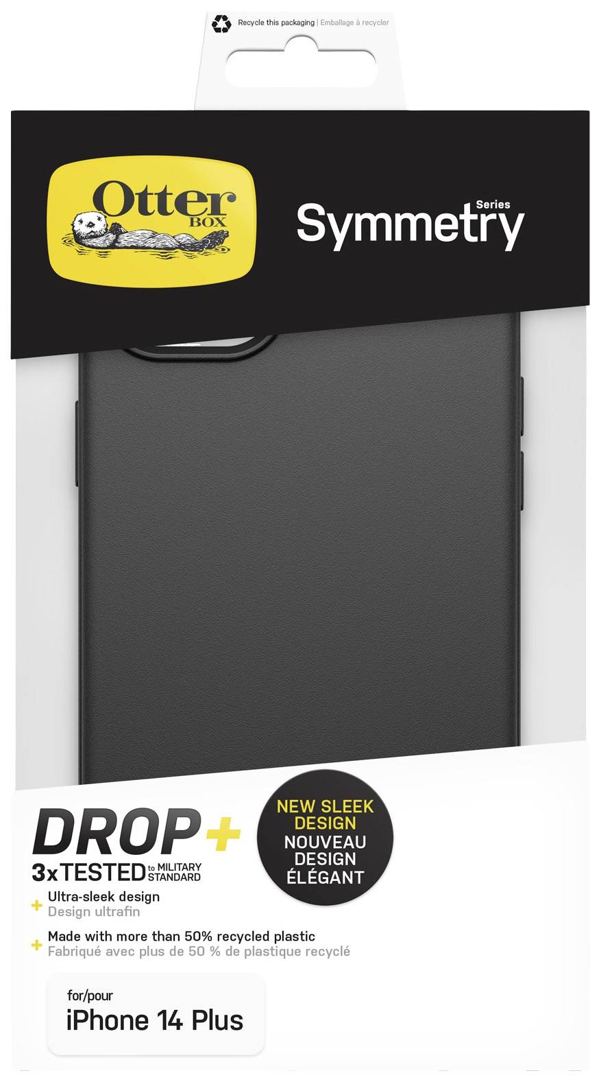 Otterbox Symmetry Backcover Apple iPhone 14 Plus Schwarz MagSafe kompatibel, Stoßfest 77-88465
