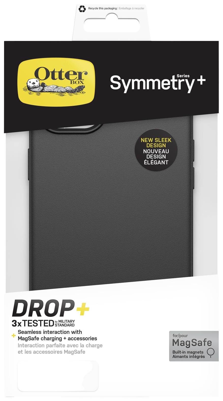 Otterbox Symmetry Plus Backcover Apple iPhone 14 Plus Schwarz MagSafe kompatibel, Stoßfest 77-88999