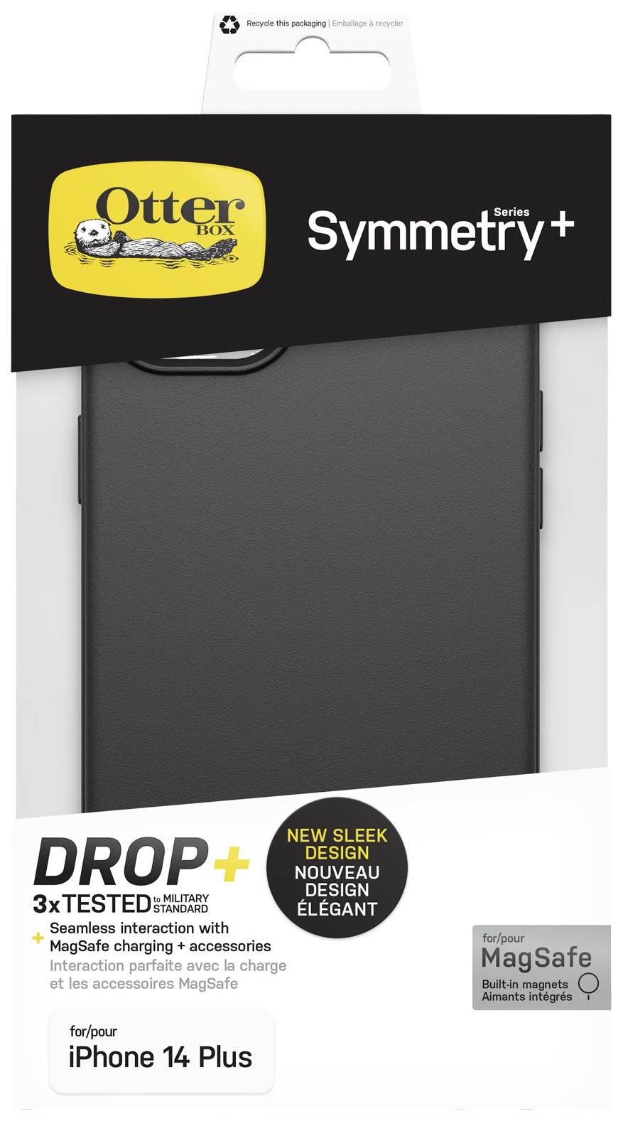 Otterbox Symmetry Plus Backcover Apple iPhone 14 Plus Schwarz MagSafe kompatibel, Stoßfest 77-88999