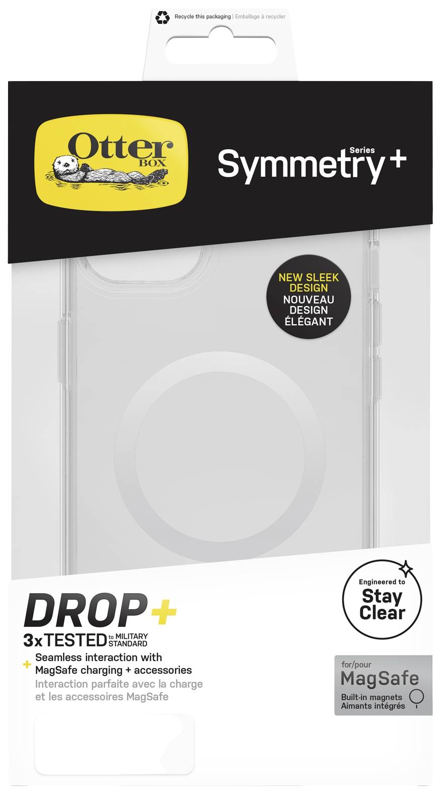 Otterbox Symmetry Plus Backcover Apple iPhone 14 Plus Transparent MagSafe kompatibel, Stoßfest 77-89174