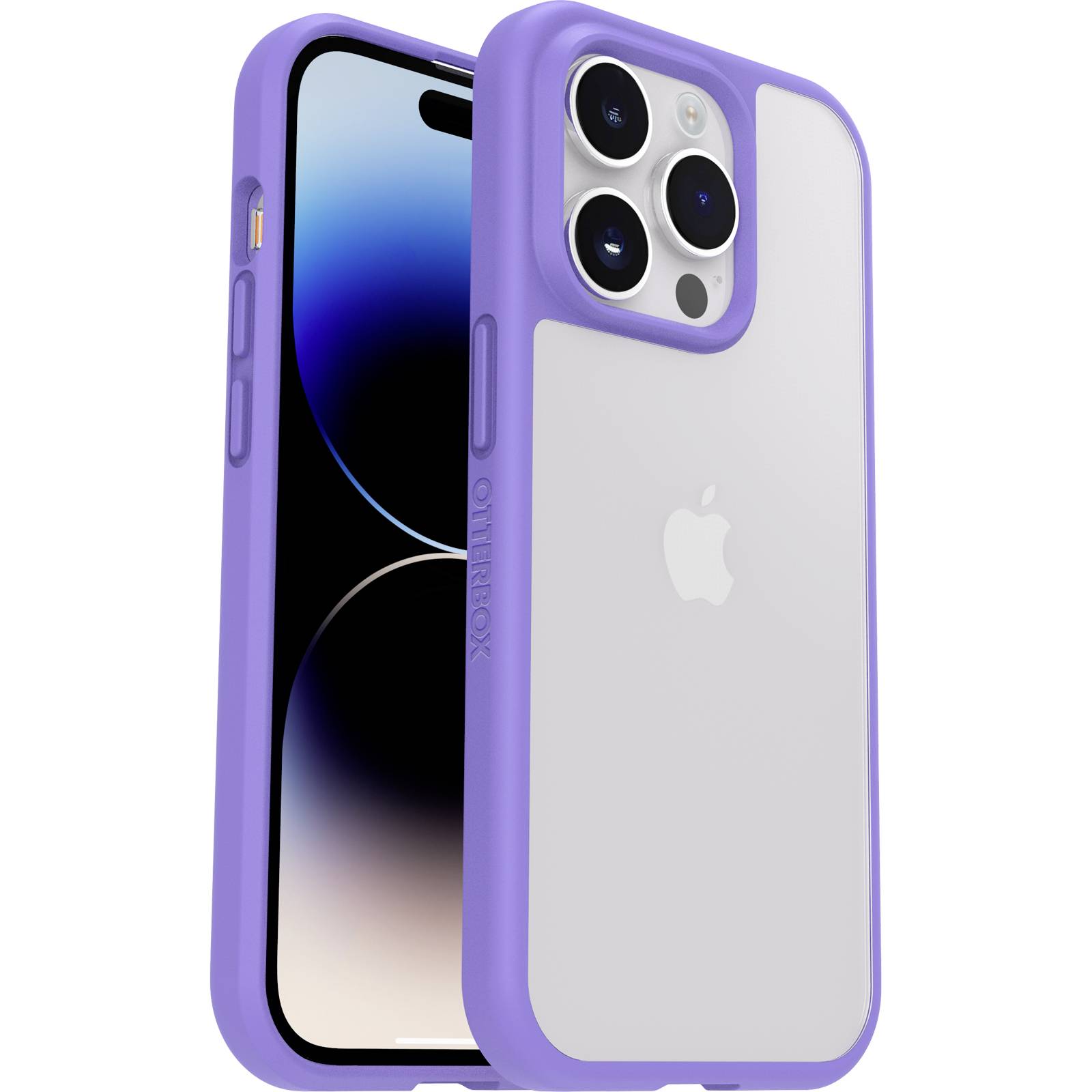 Otterbox React (Pro Pack) Backcover Apple iPhone 14 Pro Transparent, Lila Stoßfest 77-88895