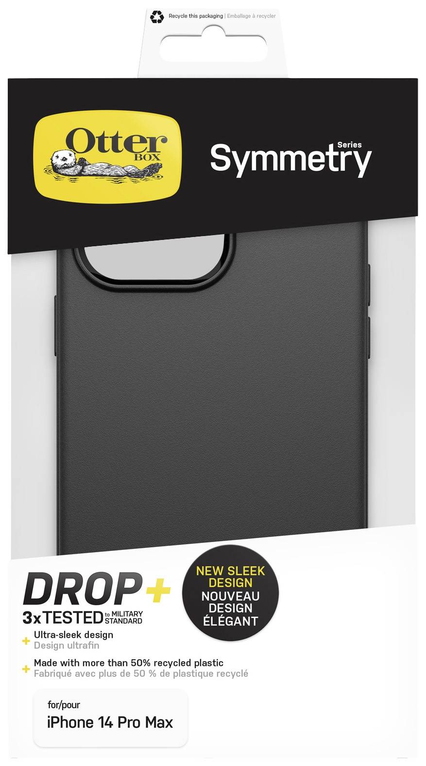 Otterbox Symmetry Backcover Apple iPhone 14 Pro Max Schwarz MagSafe kompatibel, Stoßfest 77-88525