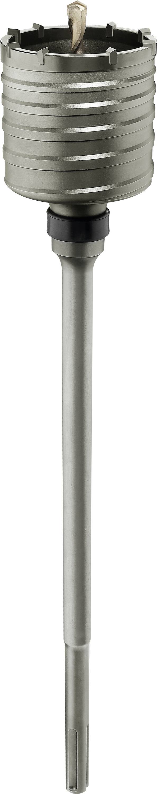 Bohrkrone mit langem Schaft, zylindrisch und geriffelt, geeignet für Betonarbeiten.