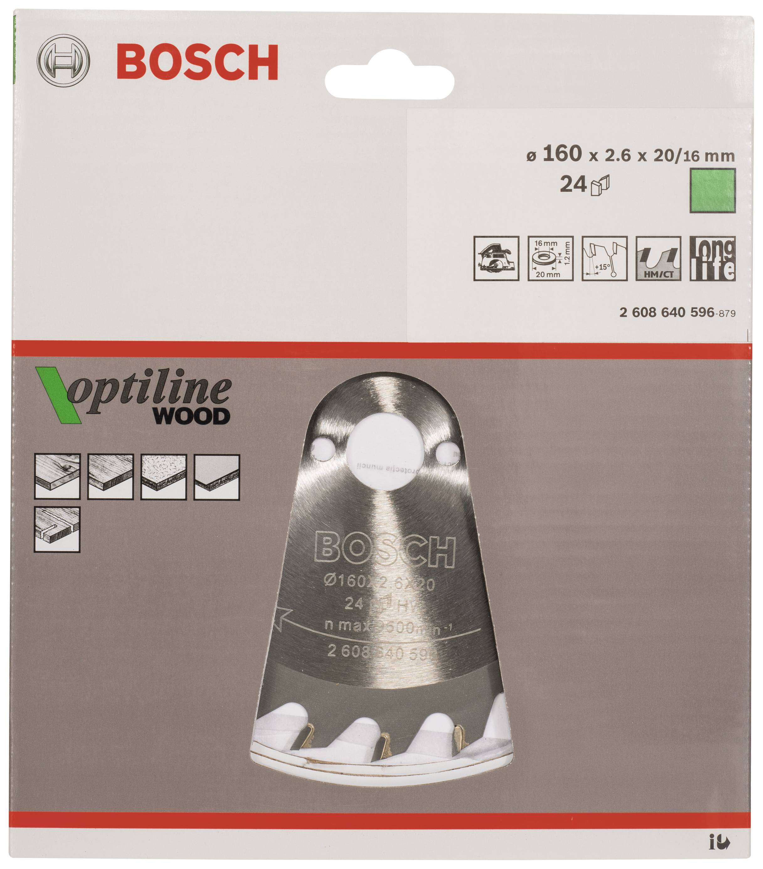 Bosch Accessories 2608640596 Kreissägeblatt 1St.